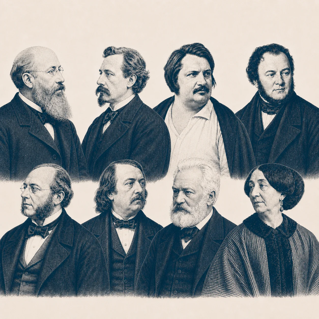 Illustration de la collection Écrivains en dialogue
