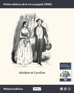 Adolphe et Caroline dessinés par Bertall