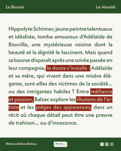 Résumé de La Bourse d'Honoré de Balzac aux Éditions Perret