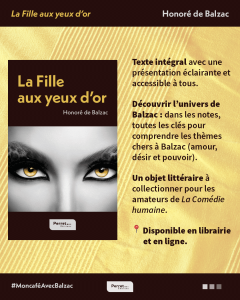 La Fille aux yeux d'or d'Honoré de Balzac aux Éditions Perret