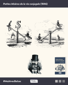 Petites Misères de la vie conjugale : un livre bicéphale illustré par Bertall