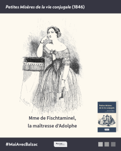 Madame de Fischtaminel dessinée par Bertall