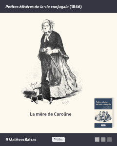 La mère de Caroline dessinée par Bertall