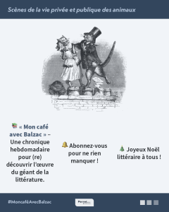 Peines de cœur d'une chatte anglaise – conte de Balzac illustré par Grandville