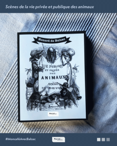 Scènes de la vie privée et publique des animaux d'Honoré de Balzac illustrées par Grandville aux Éditions Perret