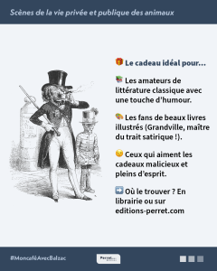 Voyage d'un lion d'Afrique à Paris – conte de Balzac illustré par Grandville
